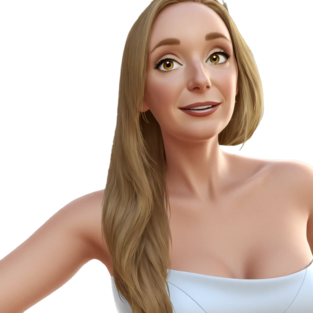 smiling girl in elegant dress emoji