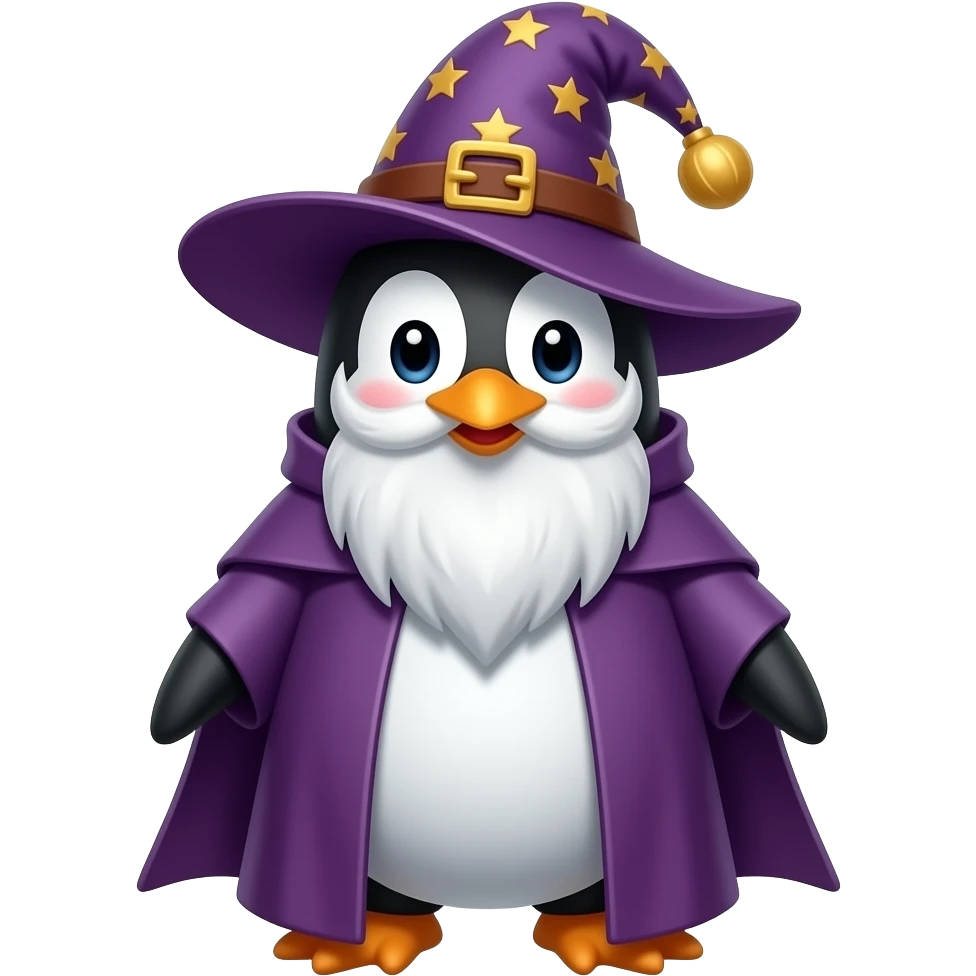 Penguin Wizard emoji