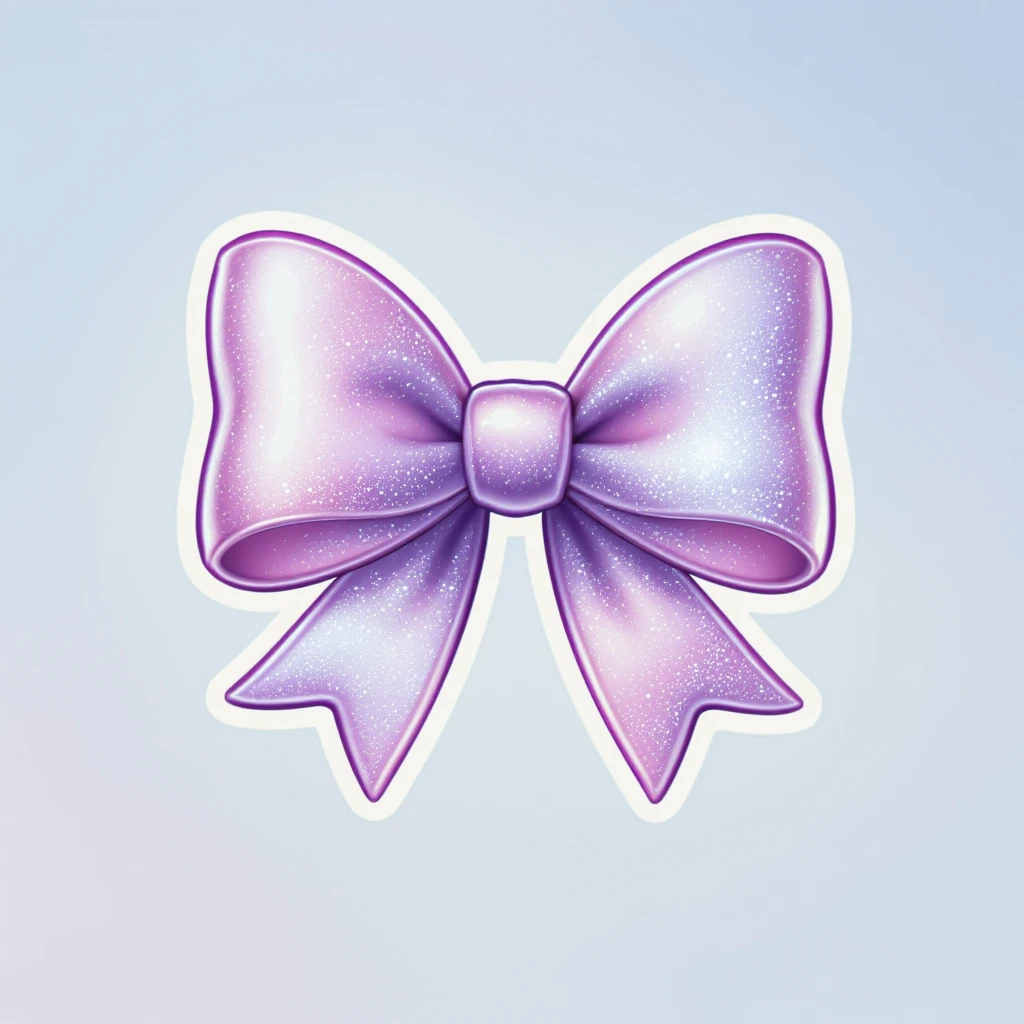 bow emoji, cute and shiny, with a gradient effect emoji