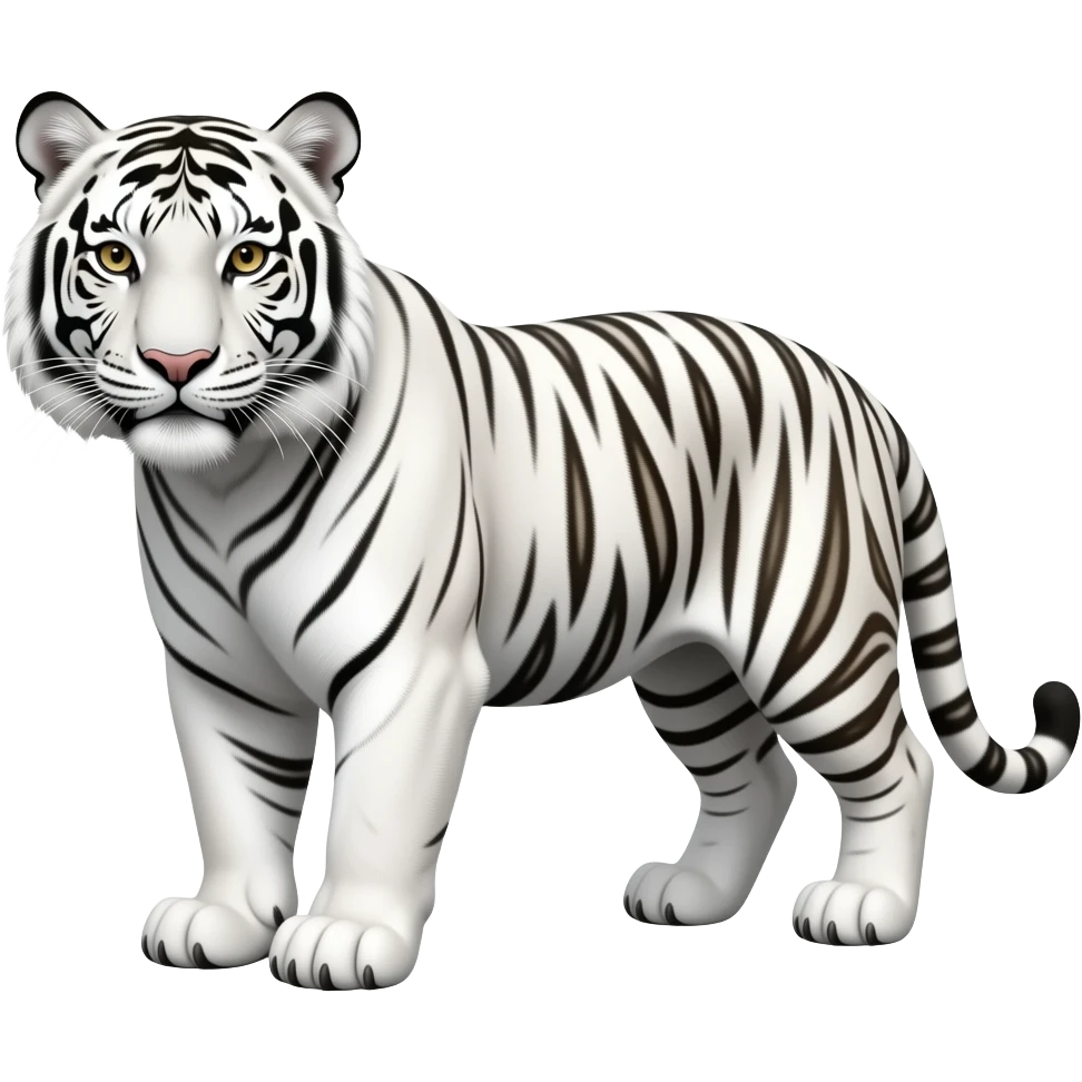 White tiger emoji