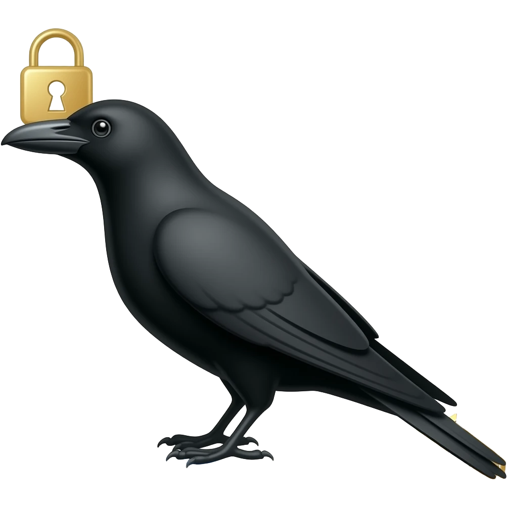 Мне нужен пак эмодзи 10 штук для telegram premium. Стиль черно-белый, логотип моего проекта это черная ворона. Я продаю vpn-подписки «silentkey” emoji