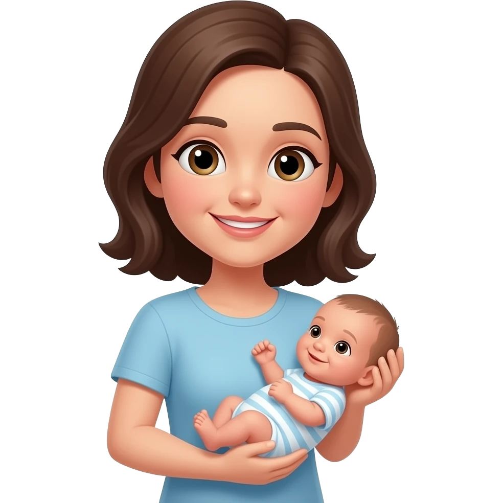 MOM HOLDING INFANT emoji
