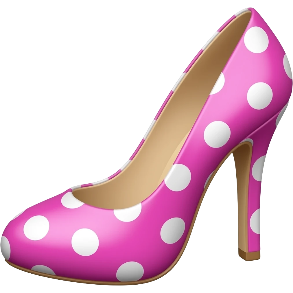 PINKS  POLKA DOTS HIGH HEELS emoji