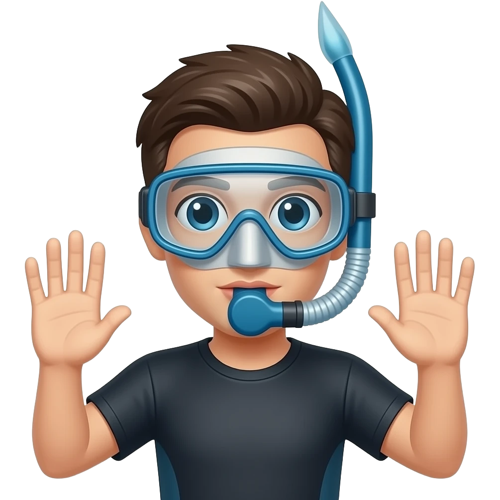 freediving long fing emoji