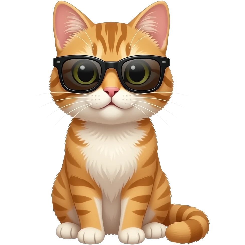 Cat wearing sunglasses emoji
