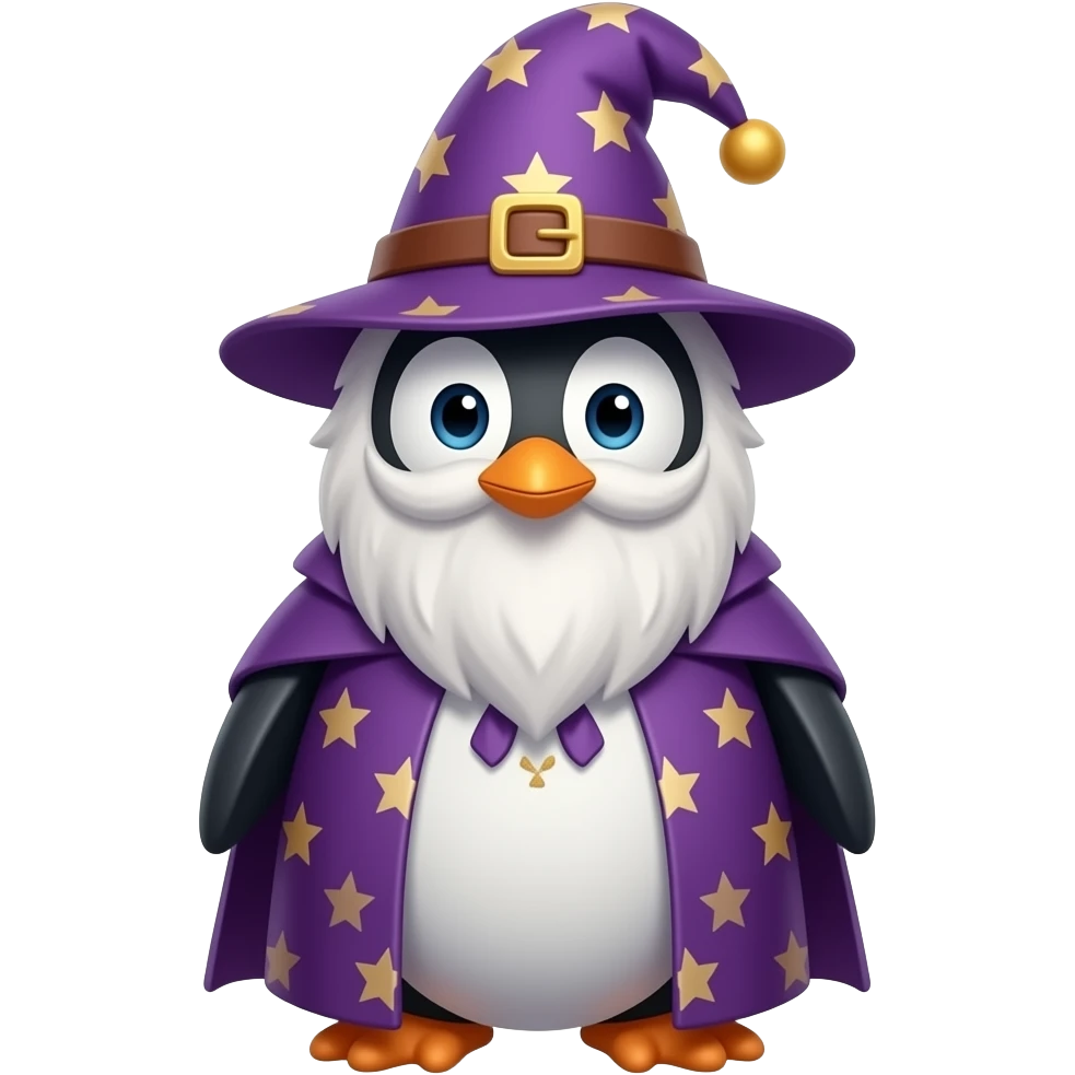 Penguin Wizard emoji