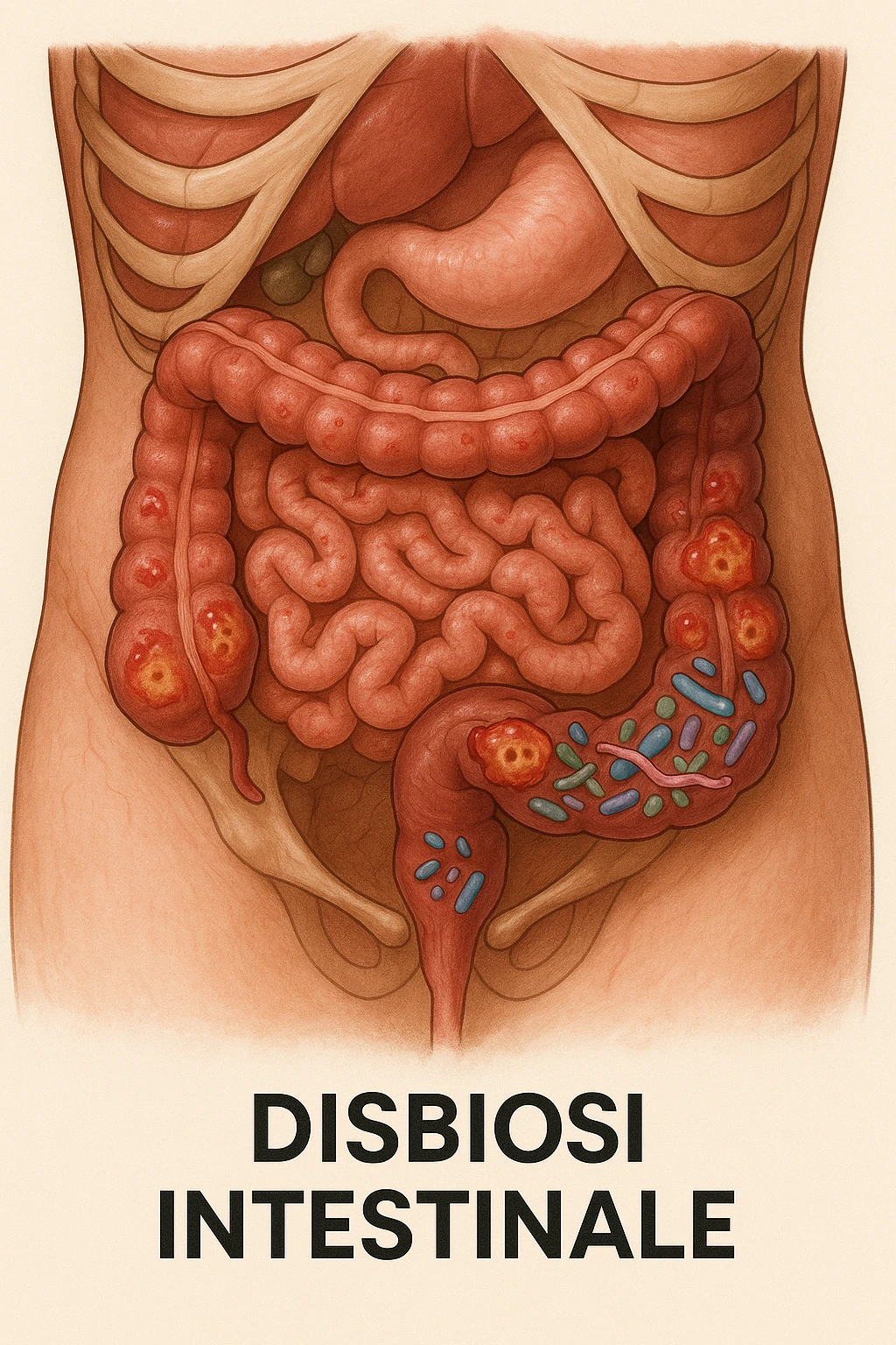 disbiosi intestinale vista anatomicamente emoji