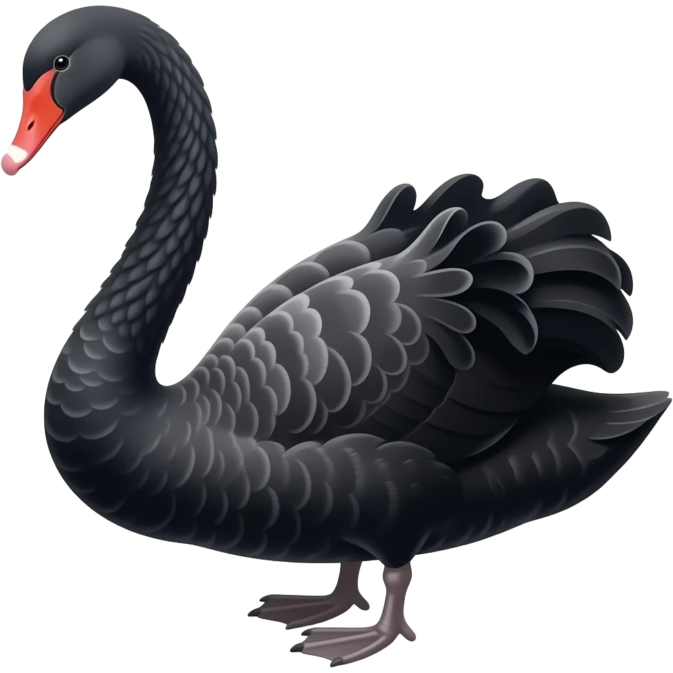 Черный лебедь emoji
