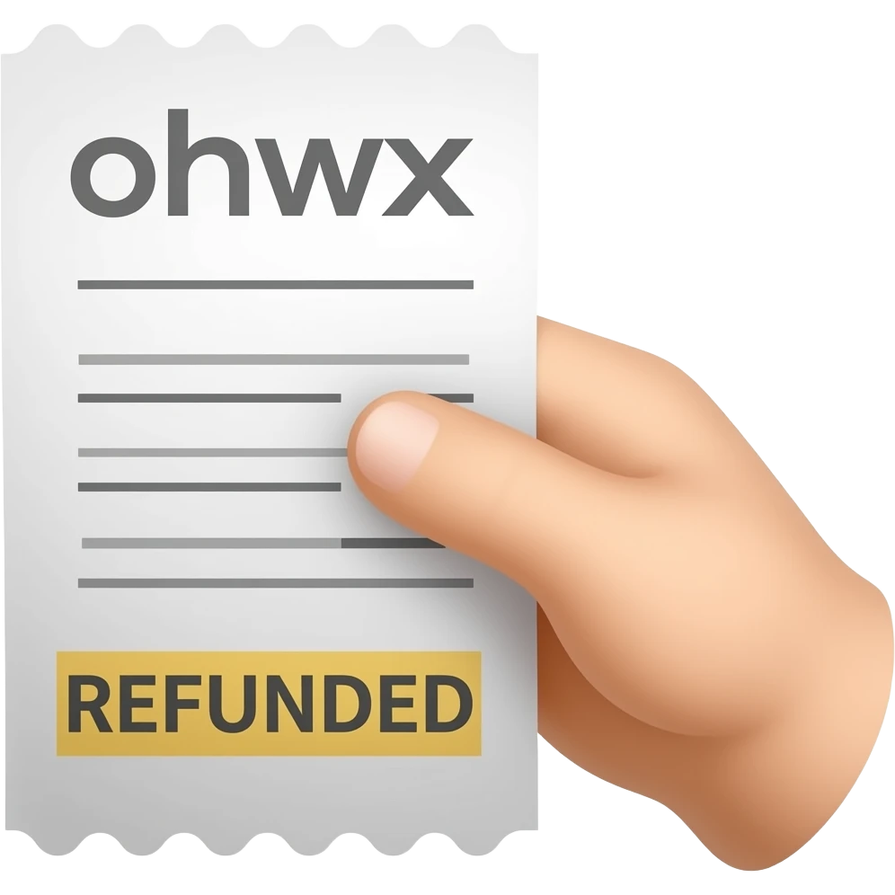 A refunded payment emoji