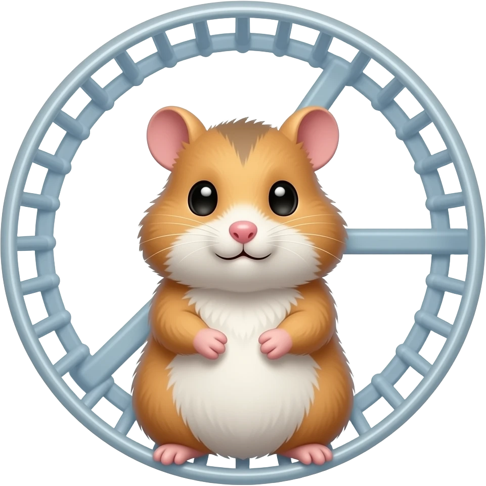 hamster qui tourne dans sa roue emoji