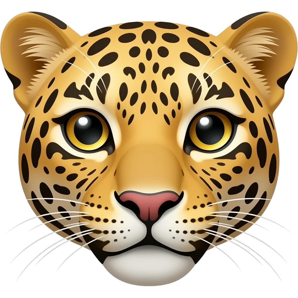 Pantera cara animal emoji