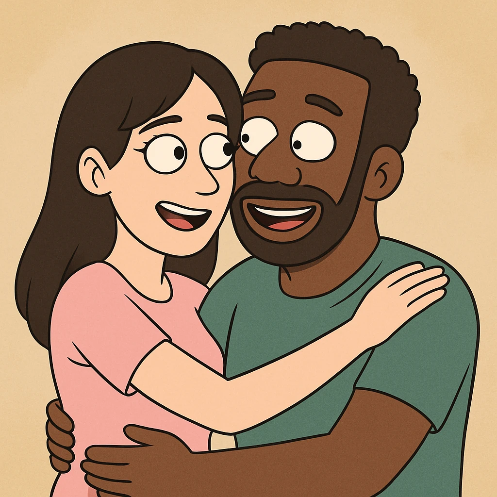 👩🏻‍❤️‍👨🏾 emoji