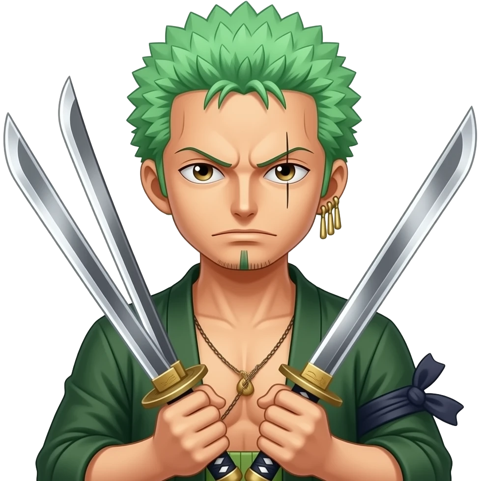 Zoro three katana emoji