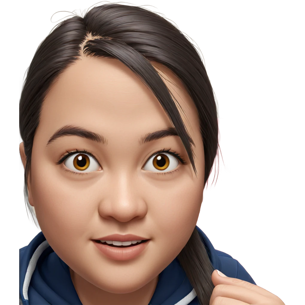 realistic portrait of girl emoji