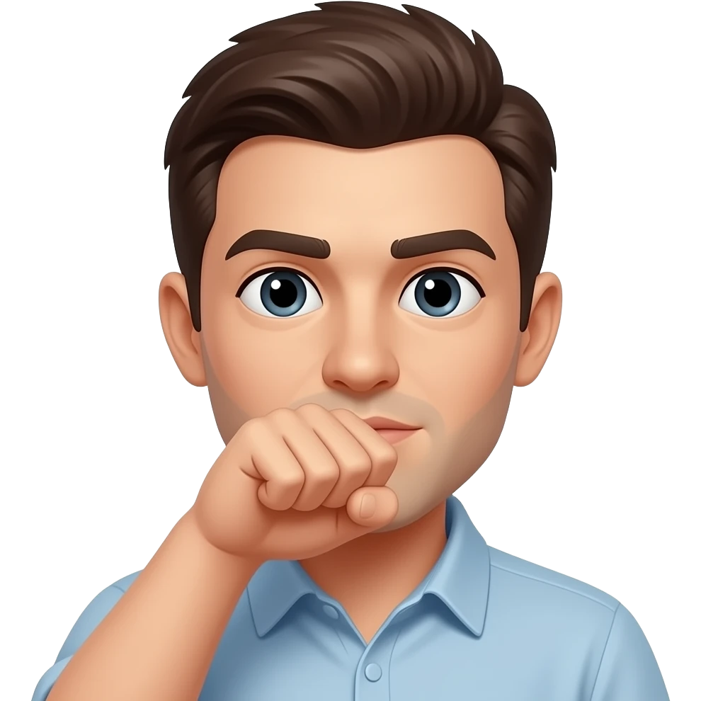 emoji with fist close to mouth with know of face emoji