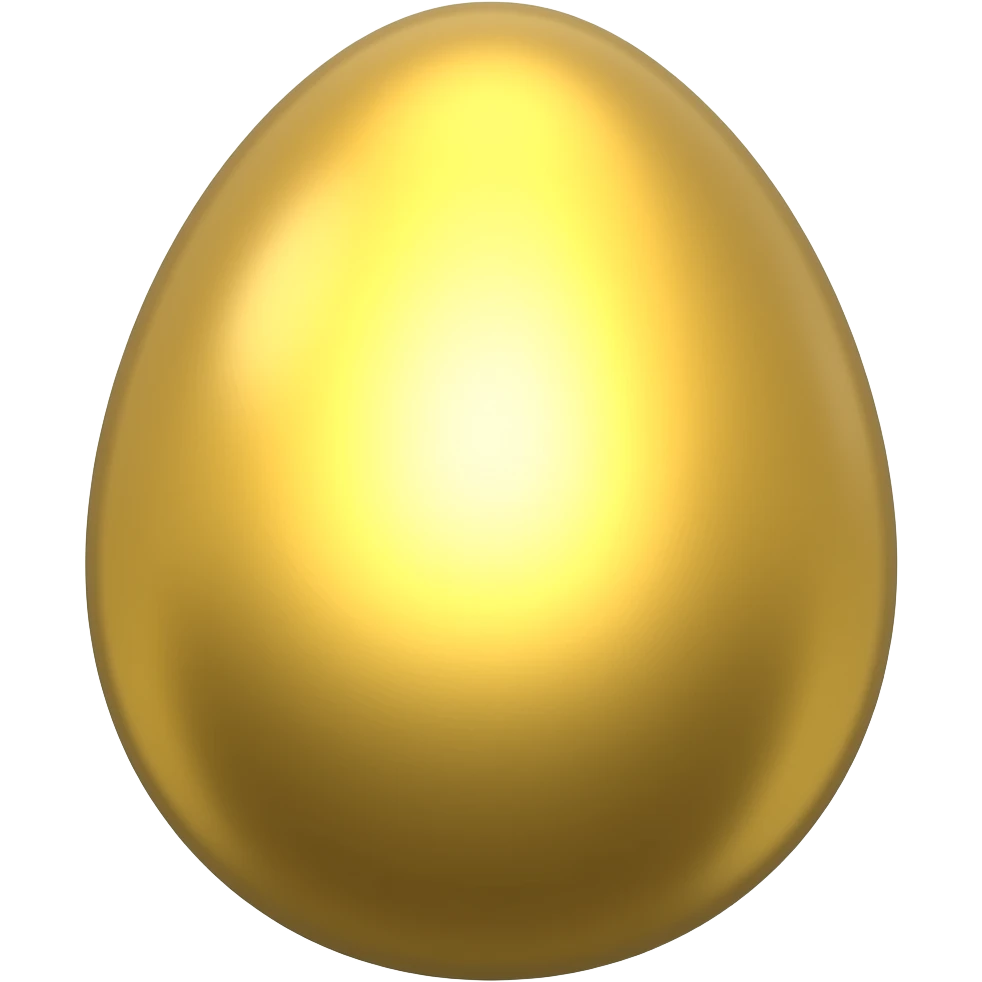1/3 of a golden egg emoji