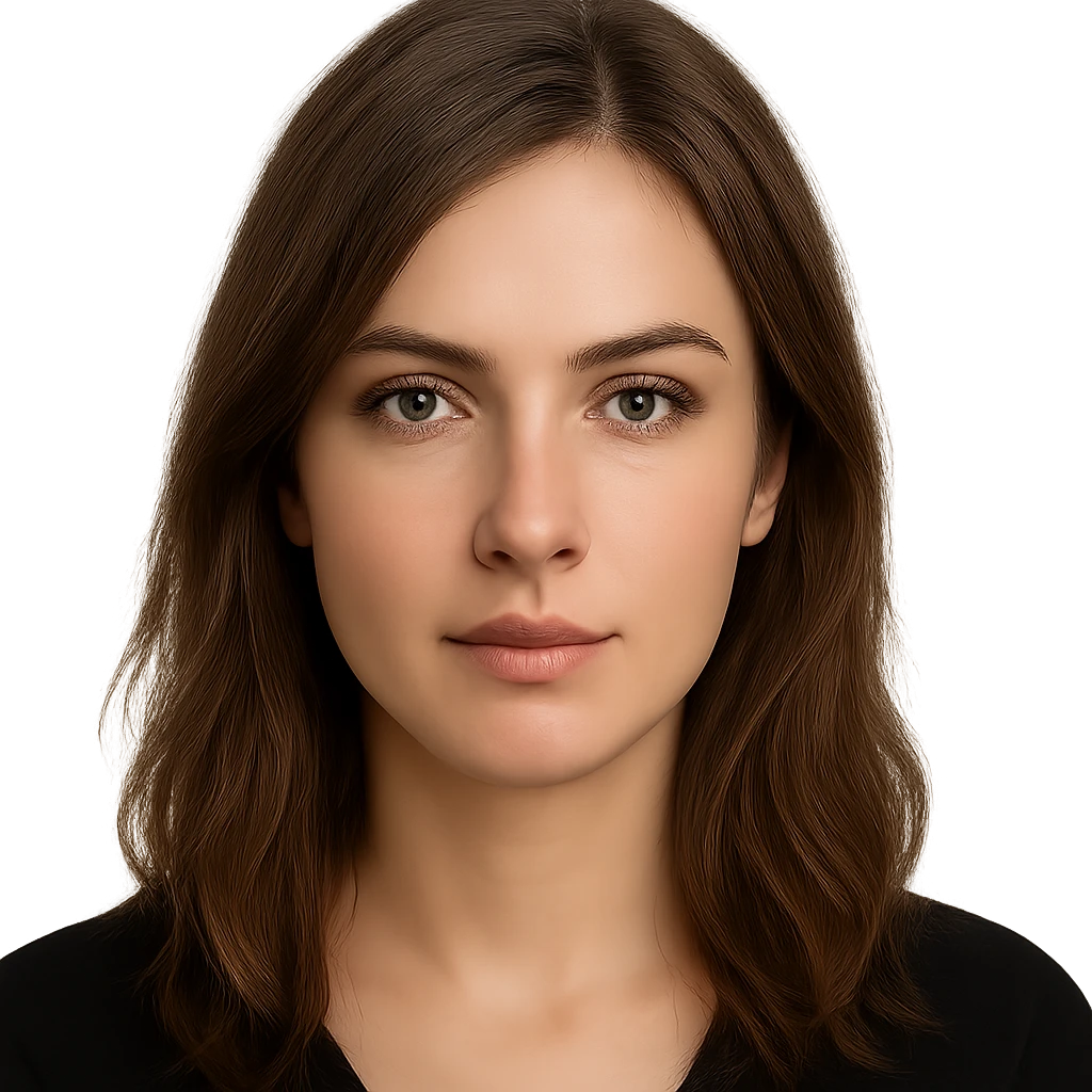 woman with brown hair and green eyes emoji