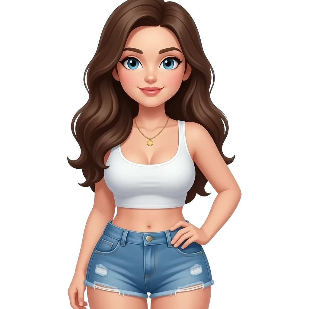 Pretty sexy girl w/ Big booty n boobs  looking emoji