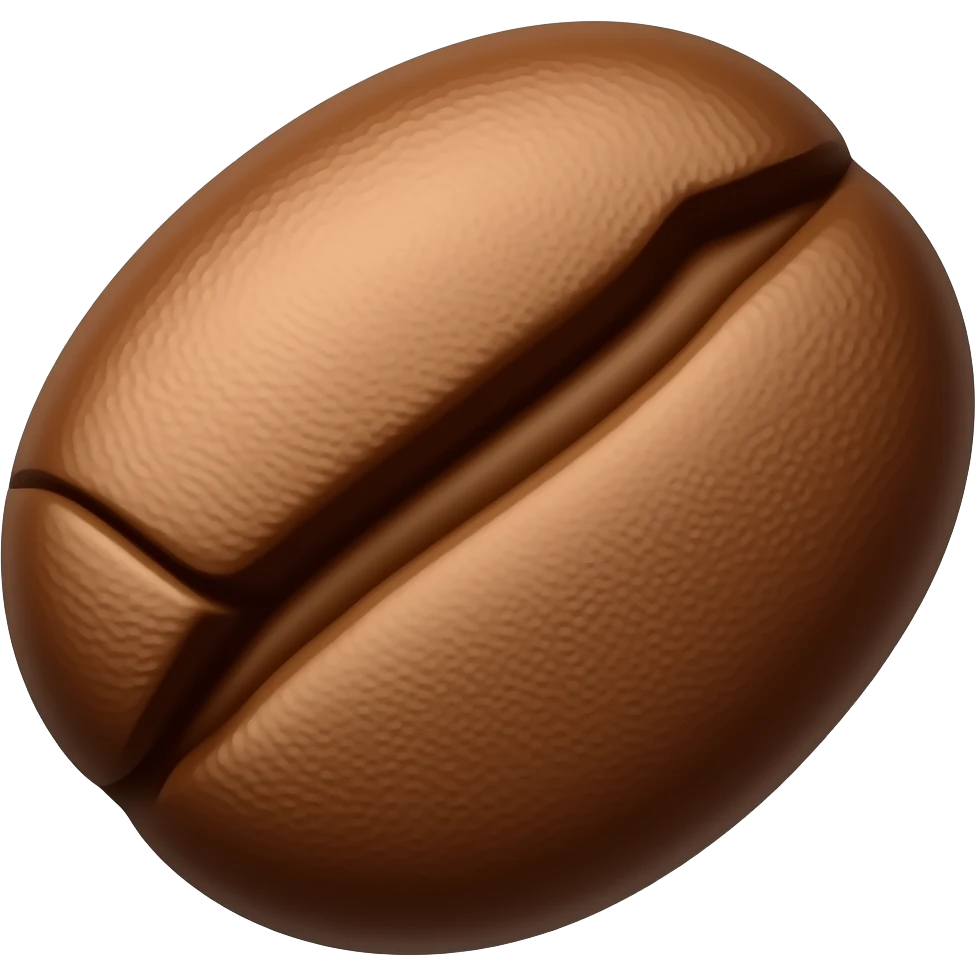Coffee bean emoji