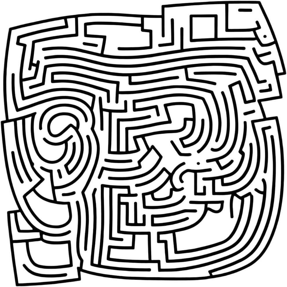 character lost in a maze emoji