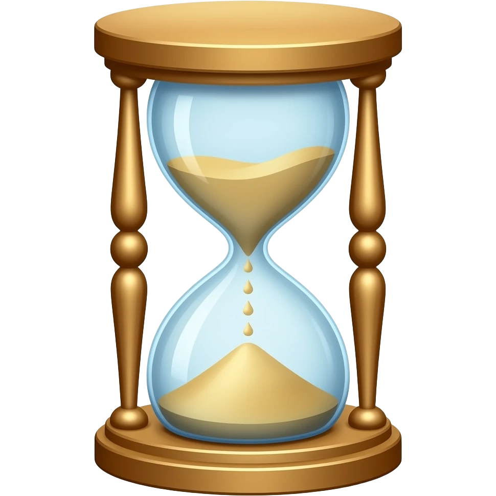 sand clock japan emoji