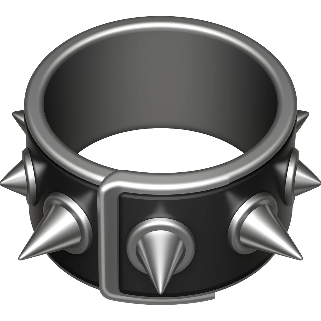 black collar with spikes emoji