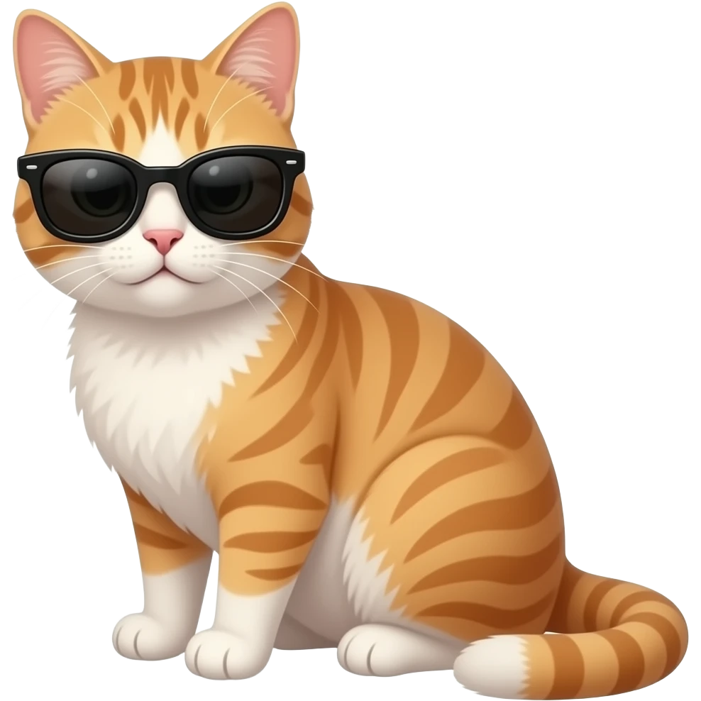 Cat wearing sunglasses emoji