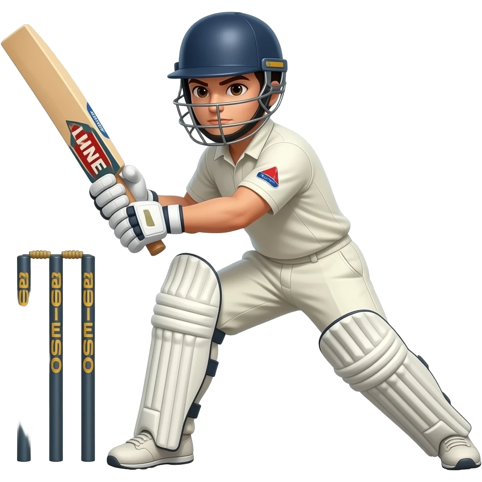 cricket fielder with catch pose half body till waist emoji