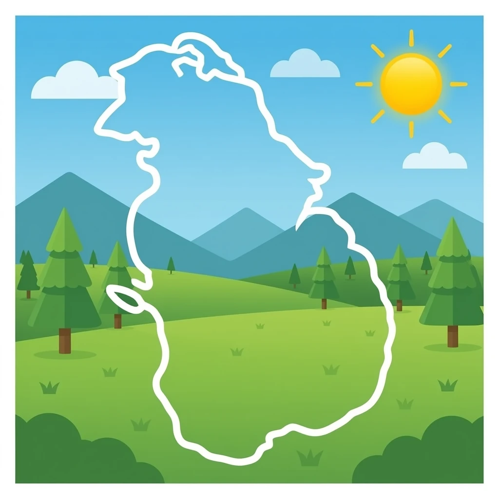 Draw Kerala state with single line outline emoji