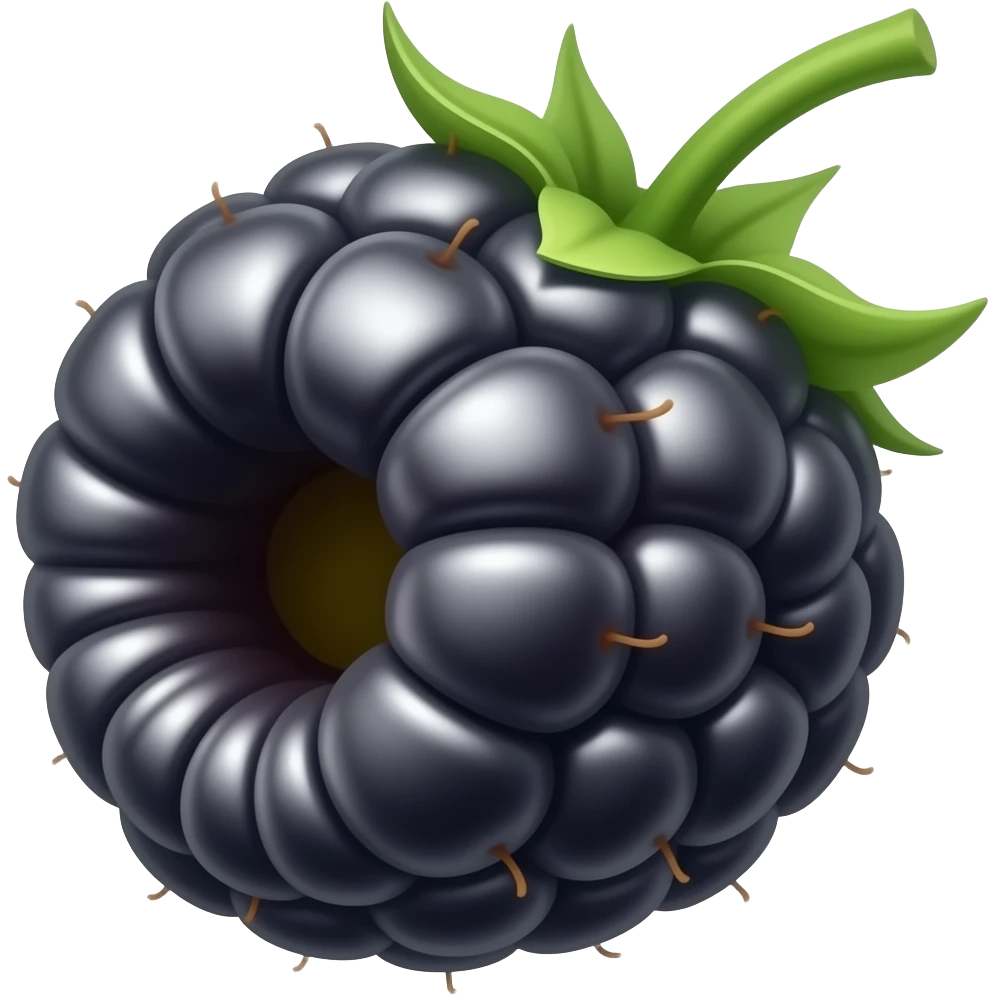 Blackberry fruit emoji