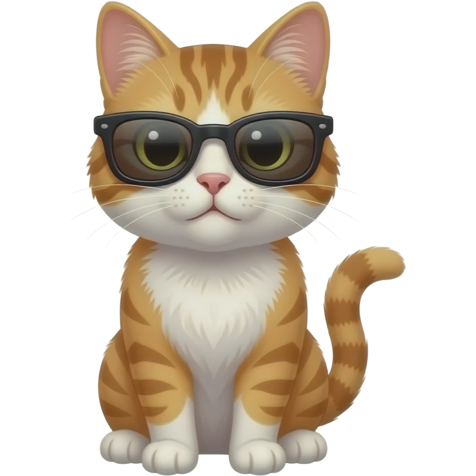Cat wearing sunglasses emoji