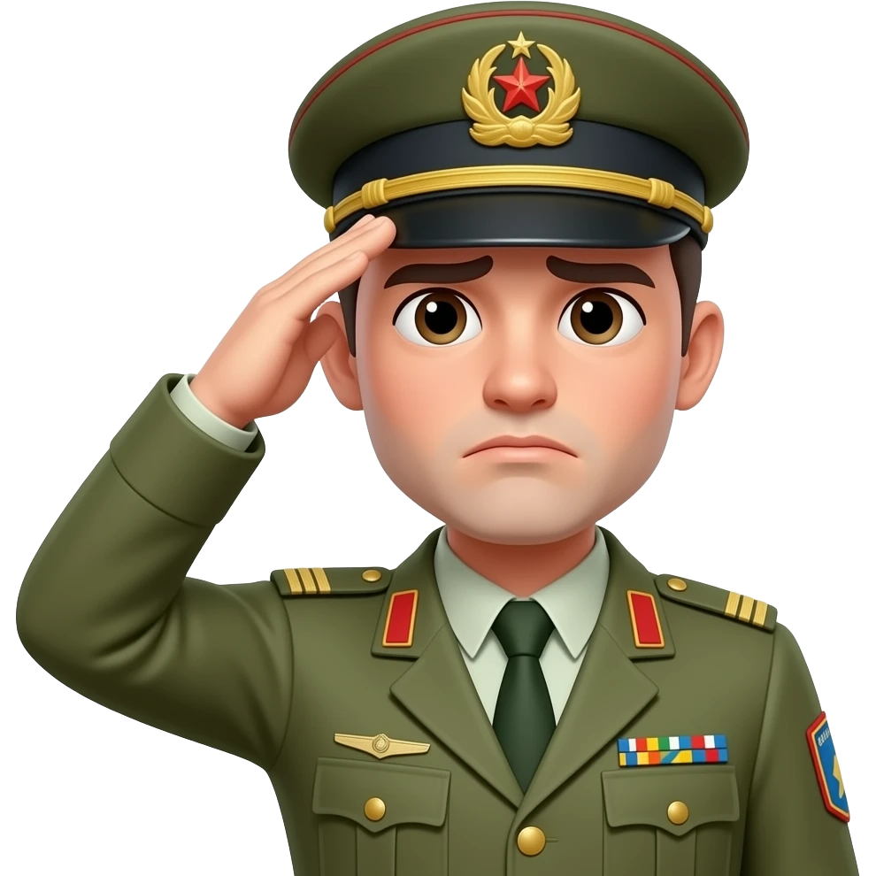 🫡😔😞 combine these emoji