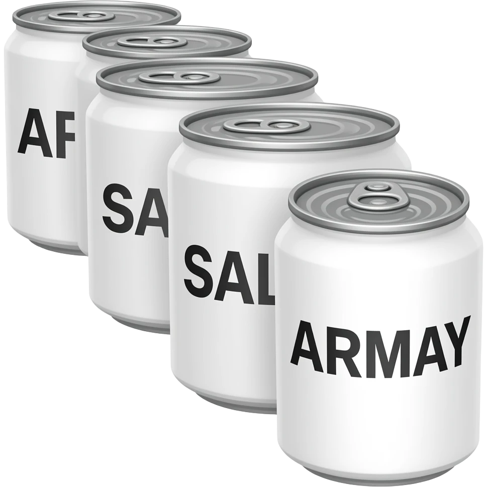 Army of salt cans emoji