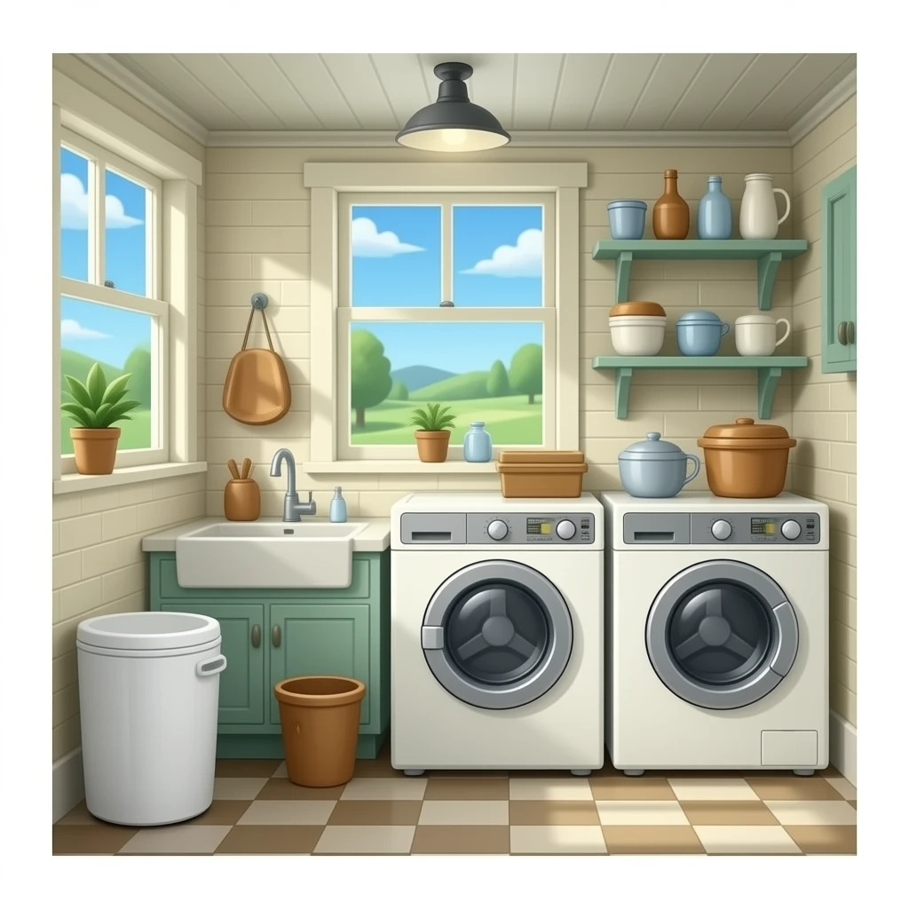 Old time laundry emoji