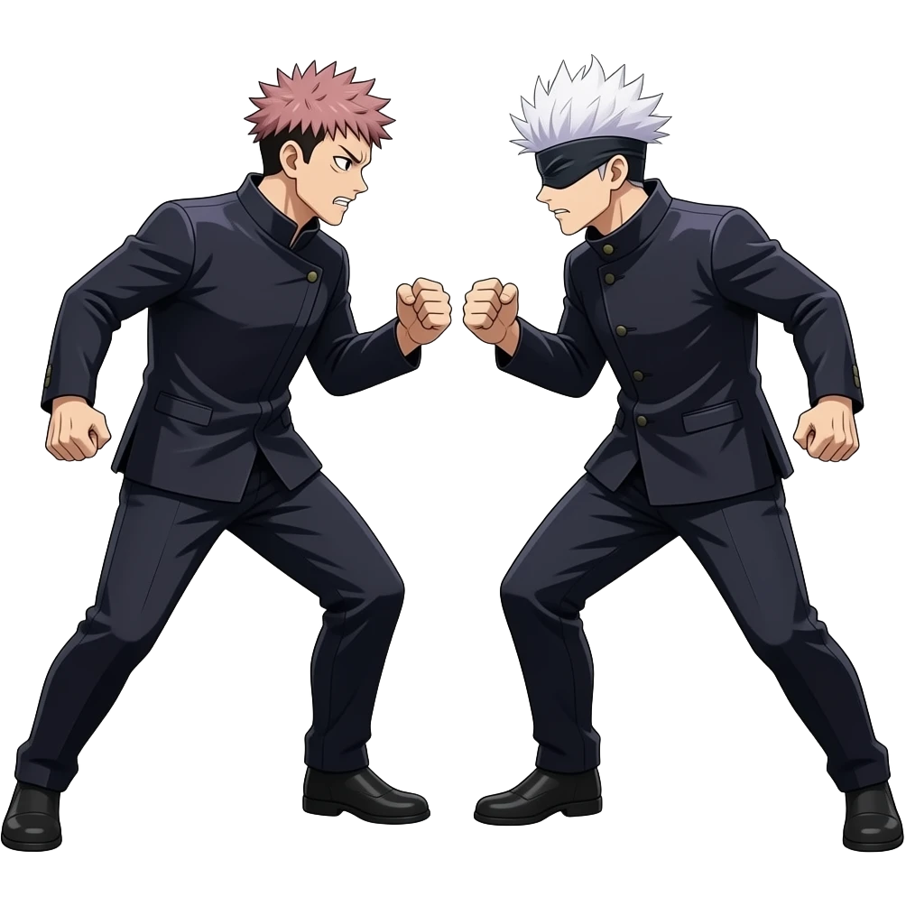 Gojo vs sukuna from jjk emoji