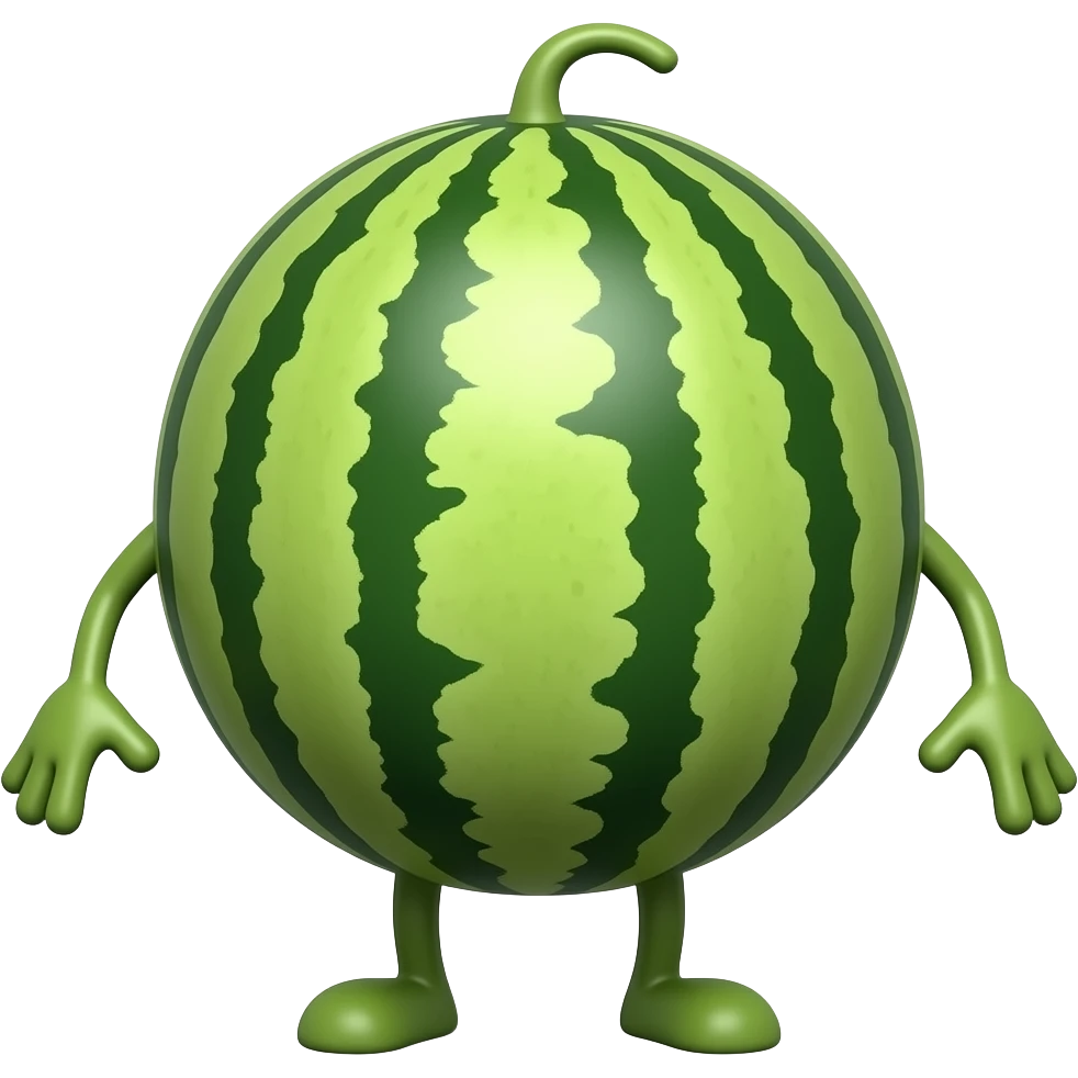 add legs and hands to the Melon emoji