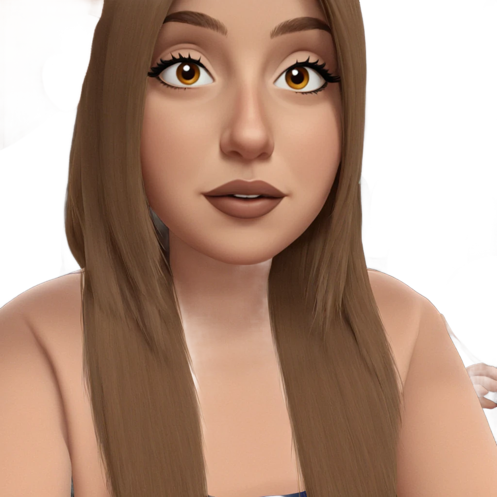 singer with brown hair closeup emoji