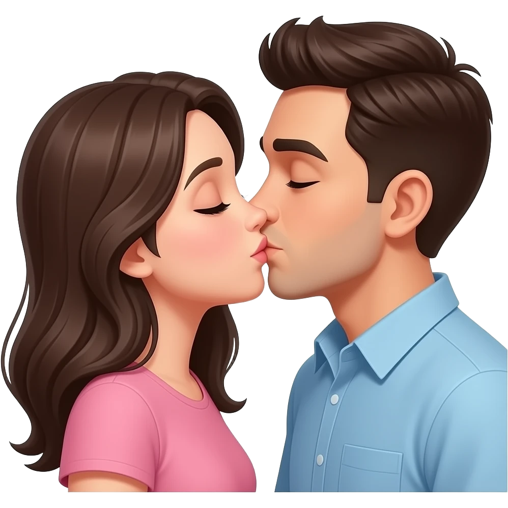 couple kissing emoji