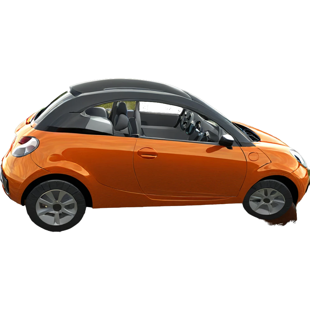 sports car in grassy landscape emoji