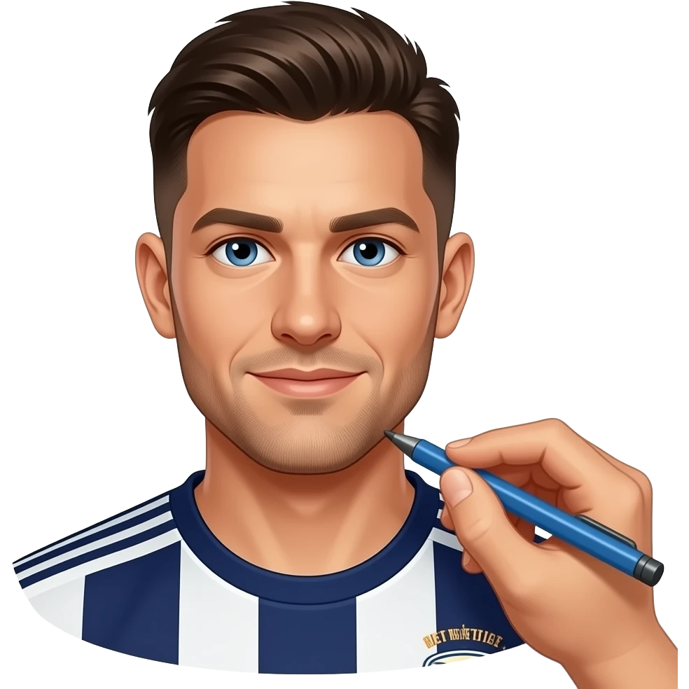 person drawing a trainer emoji