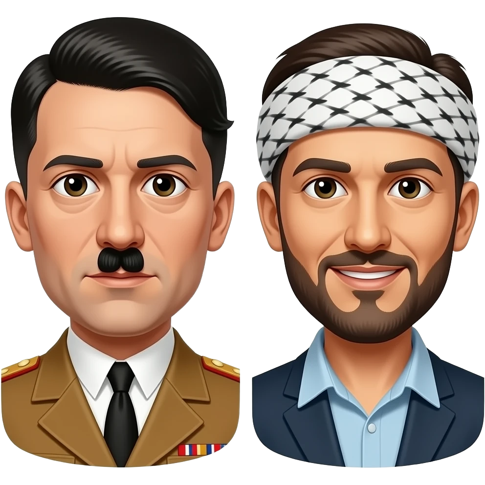 adolf hitler fait un feat avec ben laden emoji