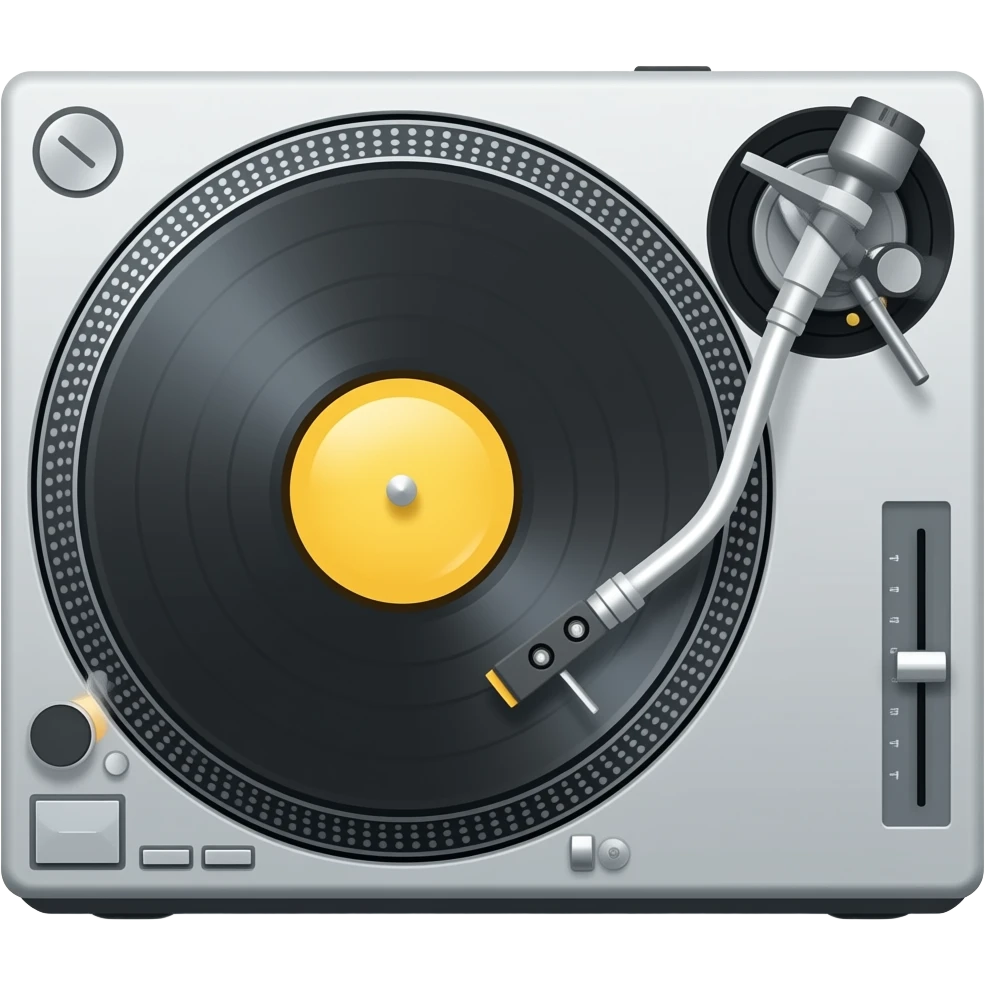 DJ turntable emoji