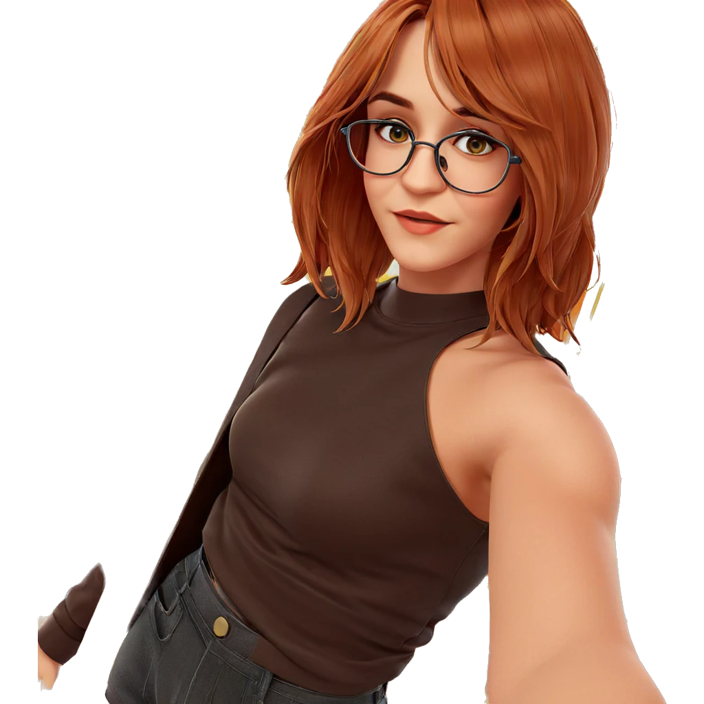 selfie of girl in glasses emoji