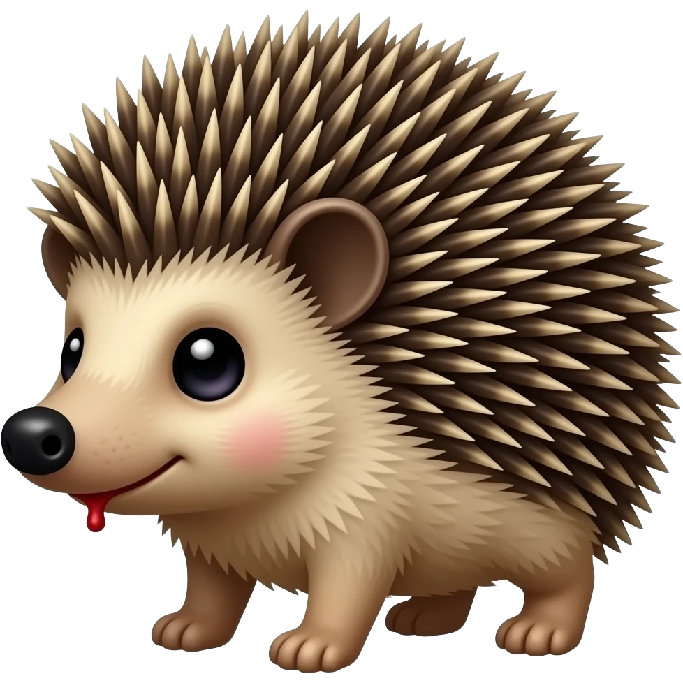 Bloody  hedgehog emoji