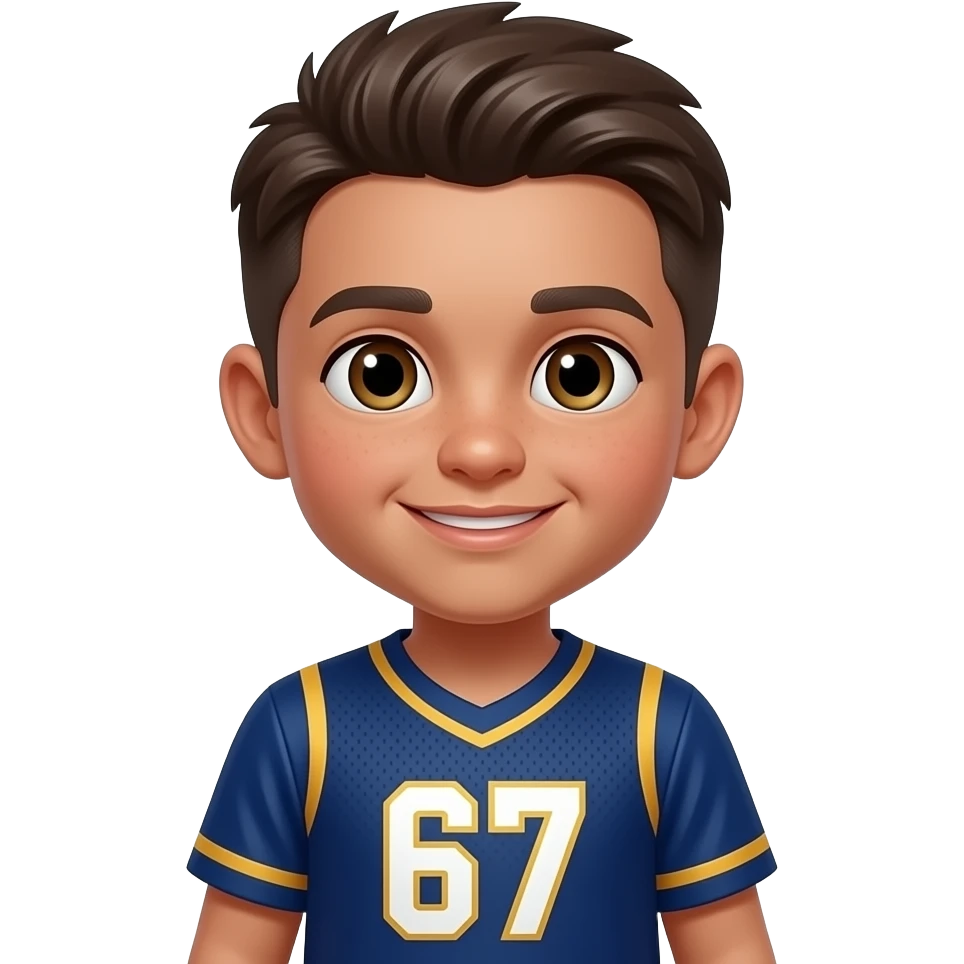 Make a 67 kid emoji emoji