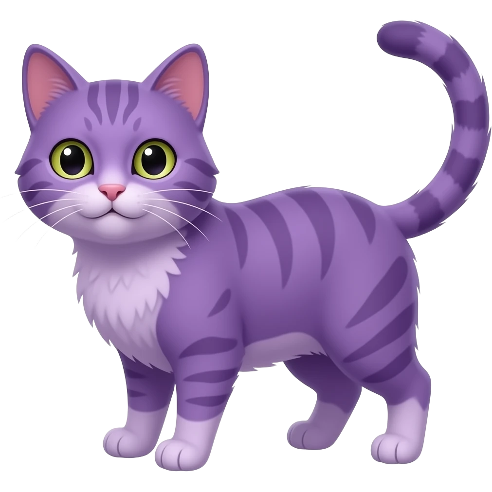 🙂 bunu mor kedi yap emoji