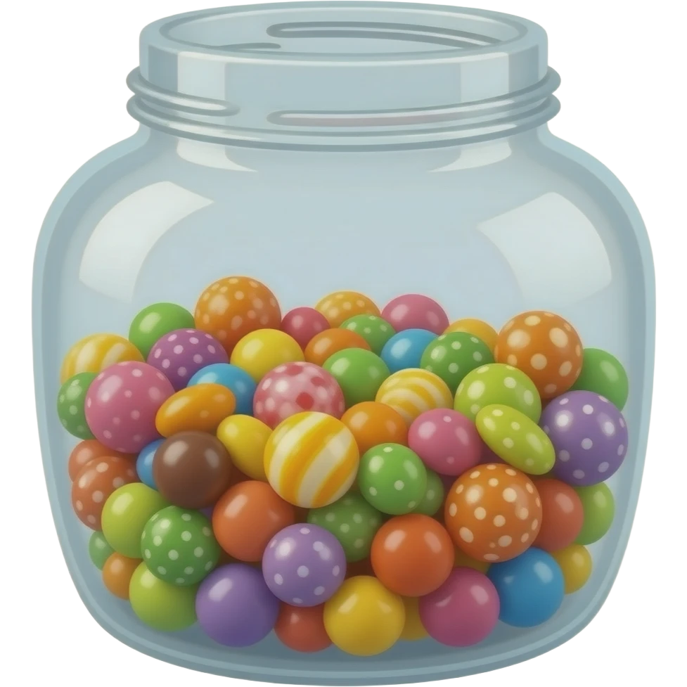 A jar full of candy emoji