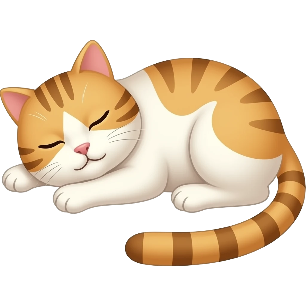 sleeping cat emoji