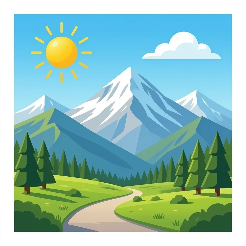 The French alps emoji