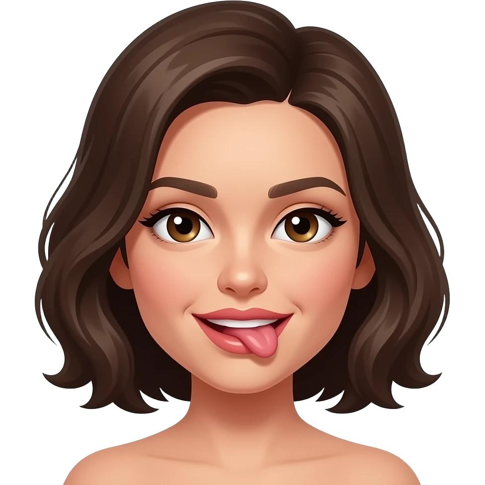 Emodji qui de mordille la lèvres et qui regarde avec passion emoji